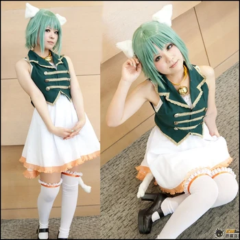

Japanese Anime Vocaloid GUMI COS Clothes 96 Cat Cute Kagamine Rin/Ren Cosplay Costumes Sexy Cat Halloween Costumes for Female
