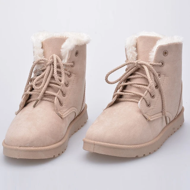 jiasuqi winter snow flat ankle boots