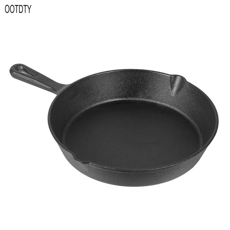 

16cm/6.30in Cooking Pan Non-Stick Iron Coating Frying Pan Portable Long Handle Fried Eggs Making Breakfast Home Kitchen Supply