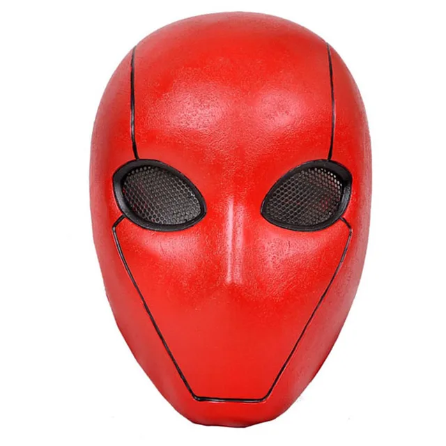 Batman Red Hood Jason Todd Robin Cosplay Mask Full Face FRP Helmet