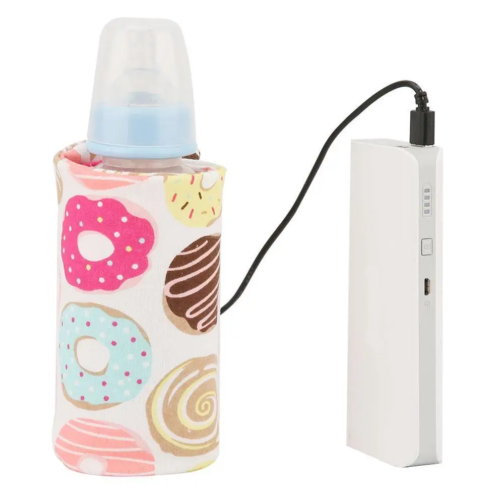 USB Электрический нагреватель для бутылок портативный дорожный подогреватель молока для кормления младенцев крышка нагревателя термостат изоляции подогреватель еды - Цвет: A1