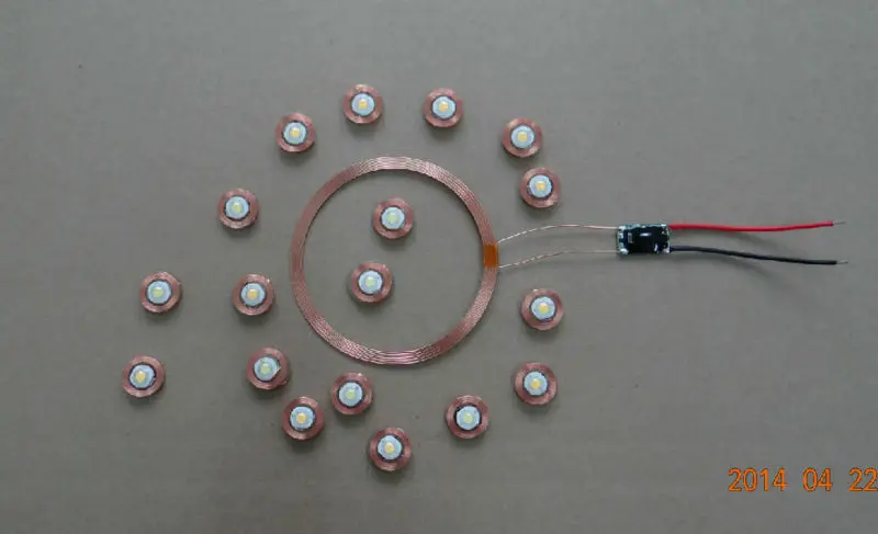 DC микро-приемник расстояние беспроводной модуль питания свет