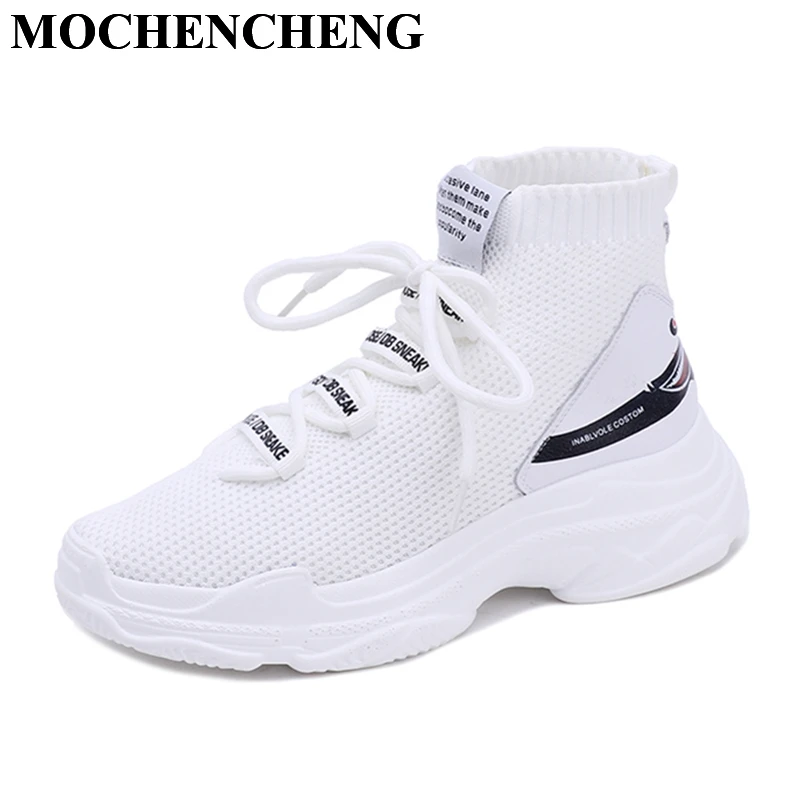 sock sneakers with laces