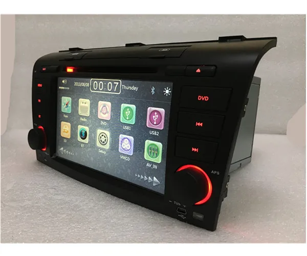 Sale Wholesale! car radio  navigation DVD  gps Player forMAZDA 3 2004-2009 Car radio Stereo With BT Ipod Steering wheel 8