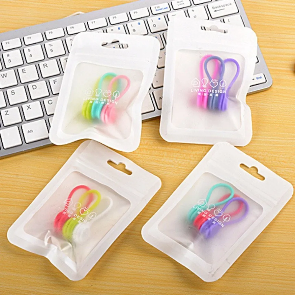 3pcs Soft Silicone Magnetic Cable Winder Organizer Cord Earphone Storage Holder Clips Cable Winder For Earphone For Data Cable