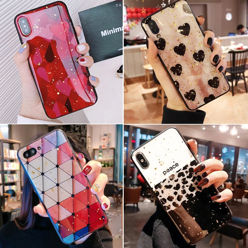 

Glitter Pink Soft Girls Phone Case For iphone 7 8 X 6s 6 S Plus Case Cover For Funda iphone X XS Max XR 8Plus 7Plus Apple Case