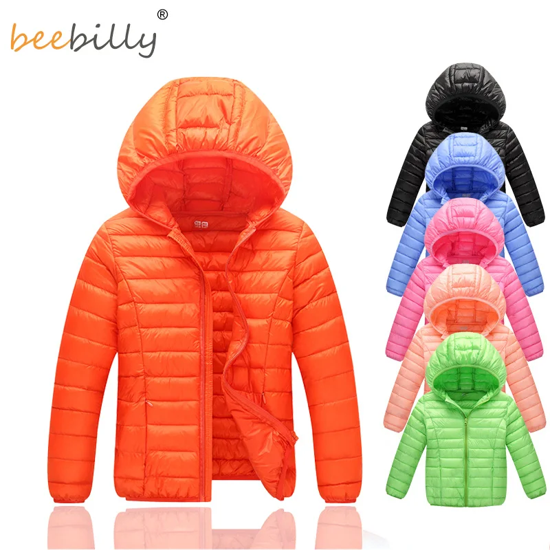 

Ultra Light Boys Down Jacket For Girls Cotton Jacket Coat For Girls Solid Autumn Winter Warm Children Coat Boy Girls Clothes