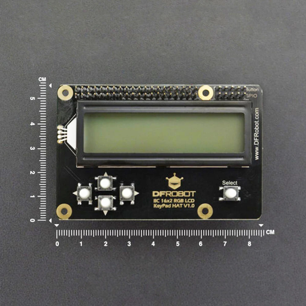 DFRobot IIC 16x2 1602 RGB клавиатура ЖК-дисплея защита для головного убора V1.0 для Raspberry Pi с GPIO Pin RGB Регулируемая подсветка