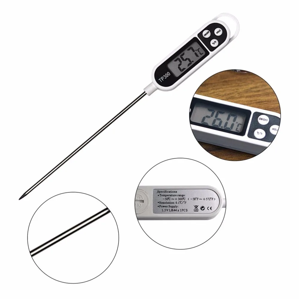Цифровой термометр для еды TP300 молочное мясо индейка инструменты для приготовления пищи ручка-тип структура еда зонд для кухни барбекю