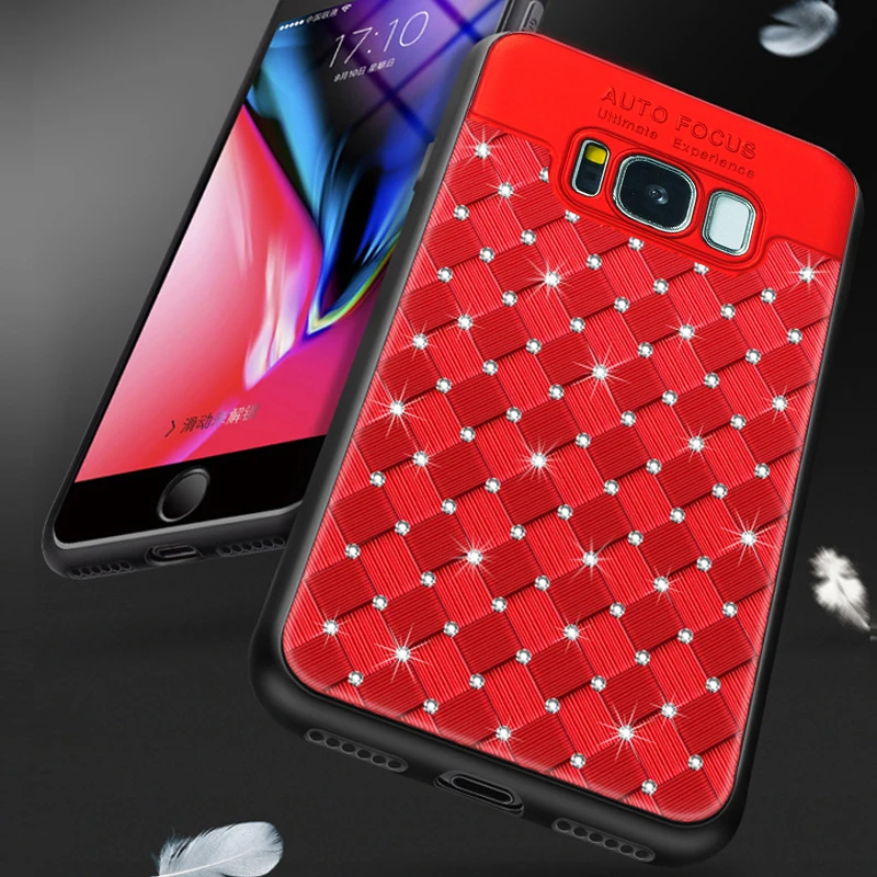 

yuotuo glitter diamond 3D coque,cover,case For Samsung galaxy s8 S 8 Plus S8Plus Silicone luxury on Silicon back Phone cases