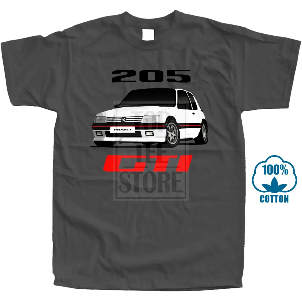 

Peugeot 205 Gti Rally Racinger Soft Cotton T Shirt Wrc White Black Grey Red TrousersTshirt Suit Hat Pink Retro Vintage Classic