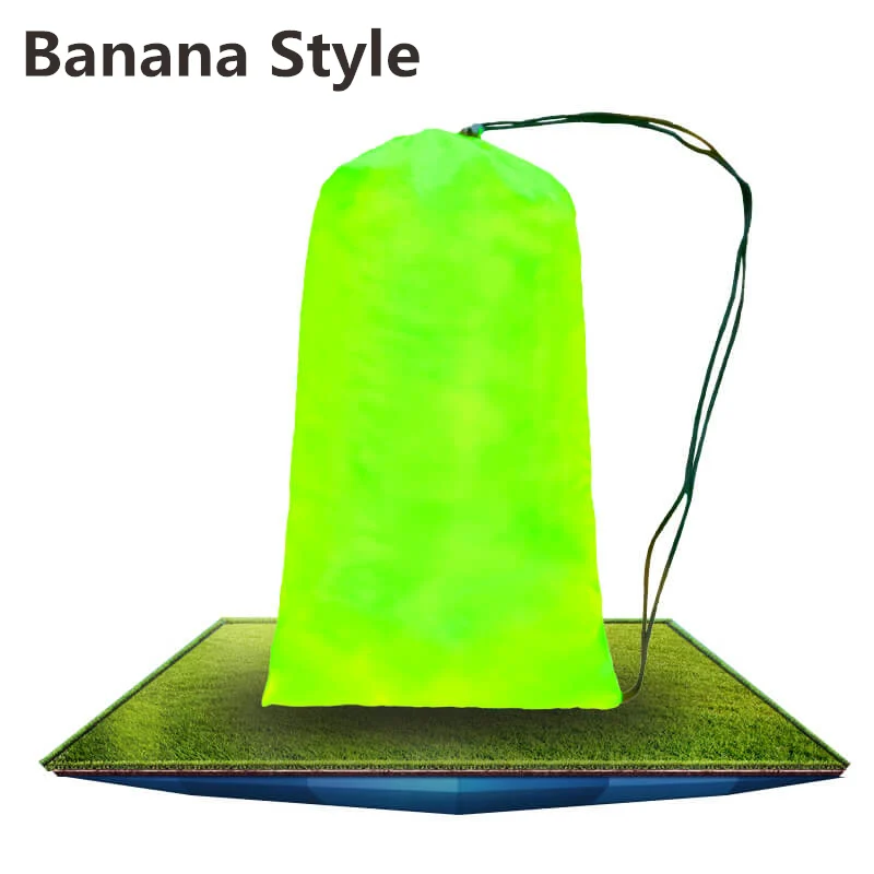 fruitgreen Banana Открытый ленивый диван спальный мешок портативный складной Быстрый надувной диван Сумка для взрослых детей пляж Lounge blow-up lilo кровать - Цвет: fruitgreen Banana
