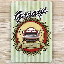 XD30" гаражный сервис ремонт" жестяная пластина знаки плакат фильм Искусство кафе бар винтажная металлическая живопись наклейки на стену домашний декор 20x30 см
