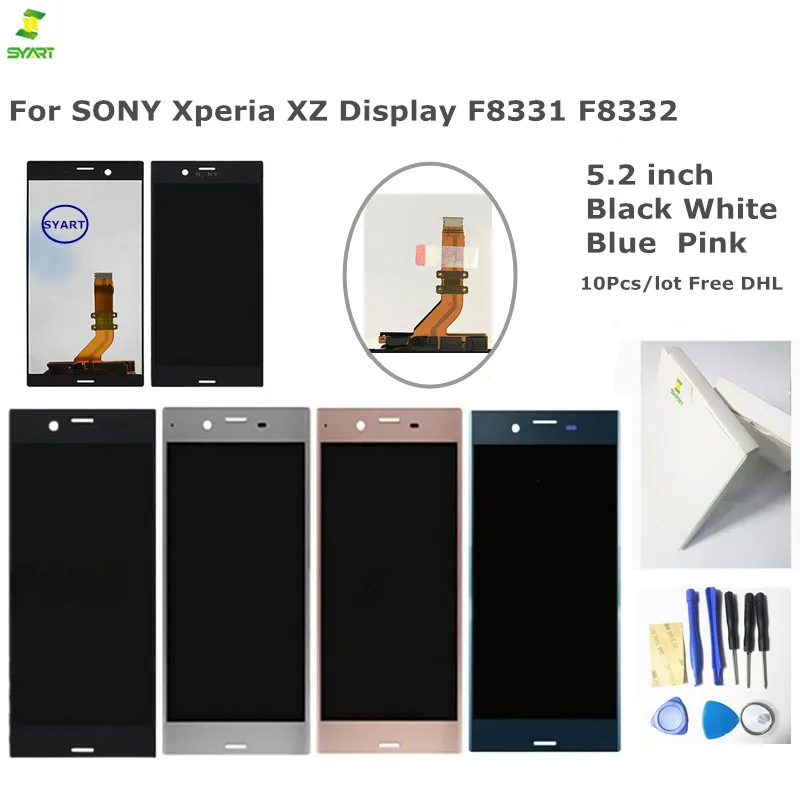 

White Black Color For Sony XZ LCD Screen Display Digitizer Touch Screen Panel Assembly Complete For Sony XZ Parts+Tools+Adhesive