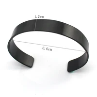 Laser Stainless Steel Bracelet For Women/Men Black/Gold/Silver Color Cuff Bangles Open Bracelet Femme Fashion Accessories 2
