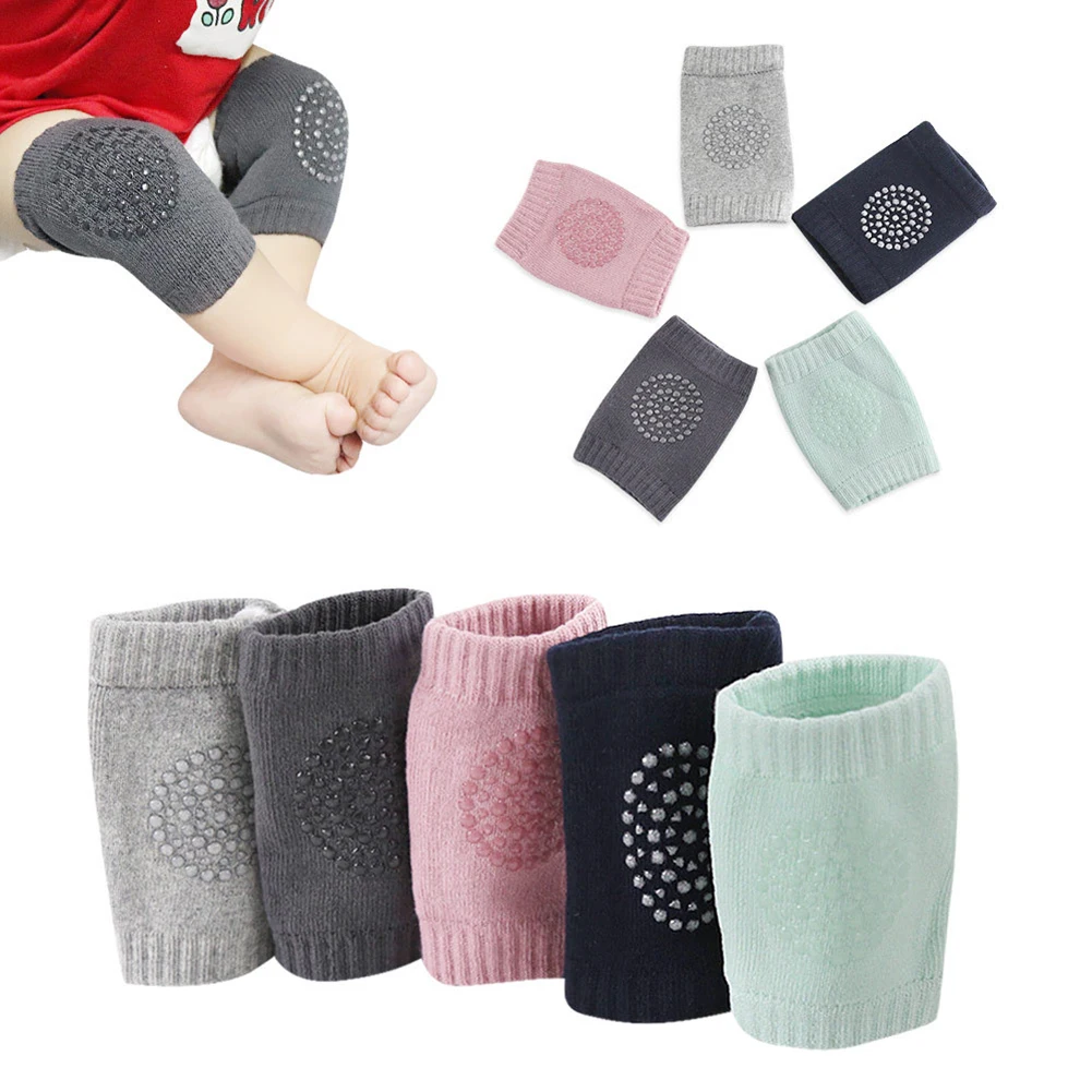 

2019 New Arrived Baby Cotton Sock 5 Pairs Anti-slip Crawling Elbow Protector Baby Safety Cushion Knee Pad