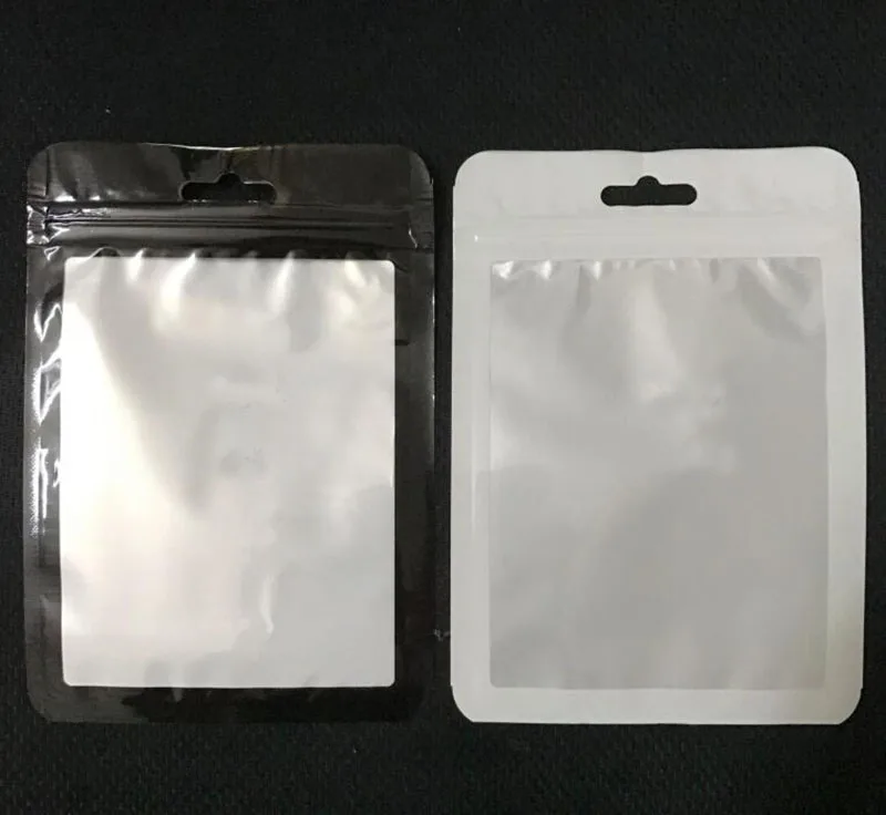 

10.5cm*15cm Clear /White Self Seal Zipper Plastic Retail Pack Bag, Zip Lock Ziplock Bag Retail Package With Hang Hole