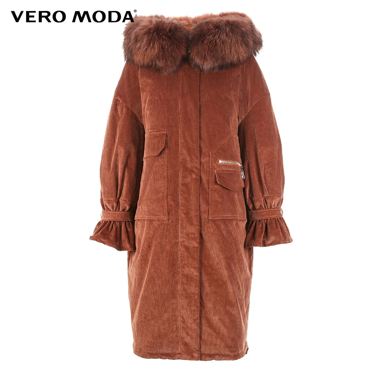  Vero Moda new braid hair collar trumpet sleeve straight down Bomber Jacket  318412519