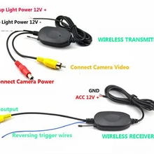 JSTMAX 2,4 ГГц беспроводной RCA видео передатчик и приемник для камеры заднего вида автомобиля монитор красочный дисплей NTSC/PAL