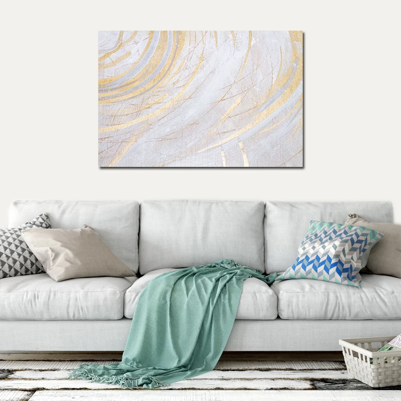 NEWBILITY Abstract Pattern Paintings Modern Lines Home ...