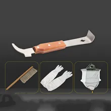 4 шт. насадка для опрыскивания пиковая сохранность полный набор специальных анти-пчелиная шапка пчела подметания перчатки многофункциональный скребок и почтовая упаковка