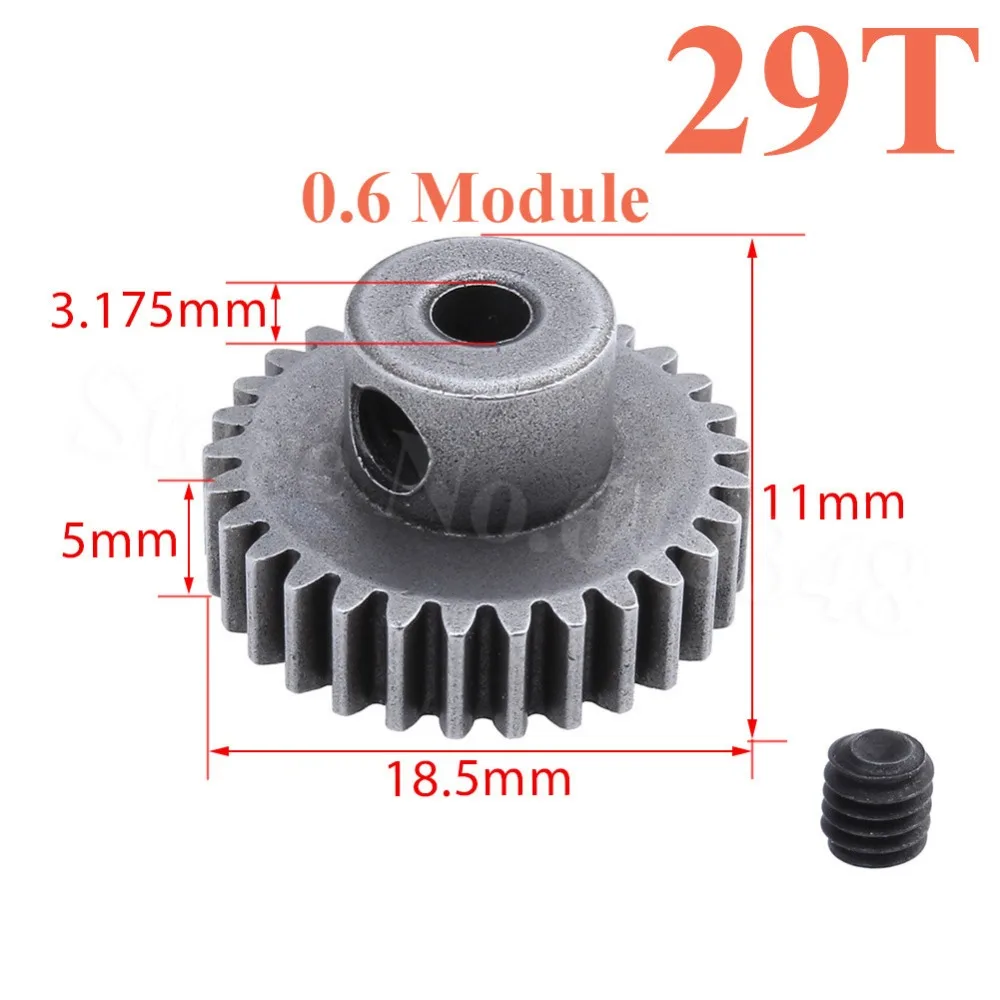 

HSP 11189 Steel Metal Motor Gear 29T Pinion For 1/10 Electric Off Road Car Buggy Truck Spare Parts Fit Redcat