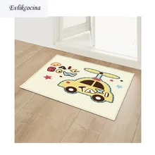 Мультфильм желтый такси Tapis салон абсорбент коврик для ванной коврик для Гостиная Спальня ковровое покрытие Tapete Infantil