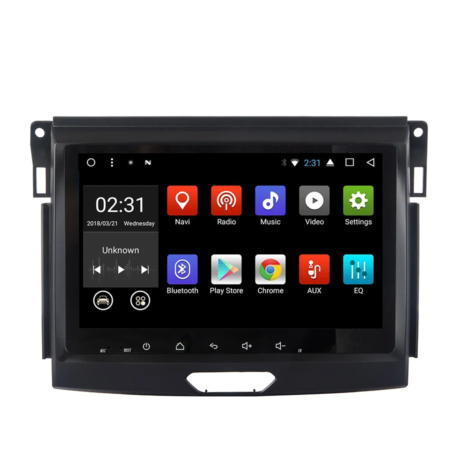 Perfect Asvegen Android 7.1 Quad Core Car Radio GPS Navigation Stereo Headunit WIFI 4G Multimedia DVD Player For  Ford Everest 2015 1