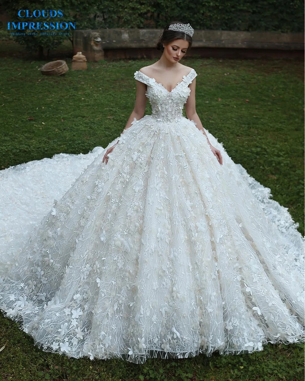Ball Gown 2019 Wedding Dress Sweetheart Lace Chapel Train Vestige