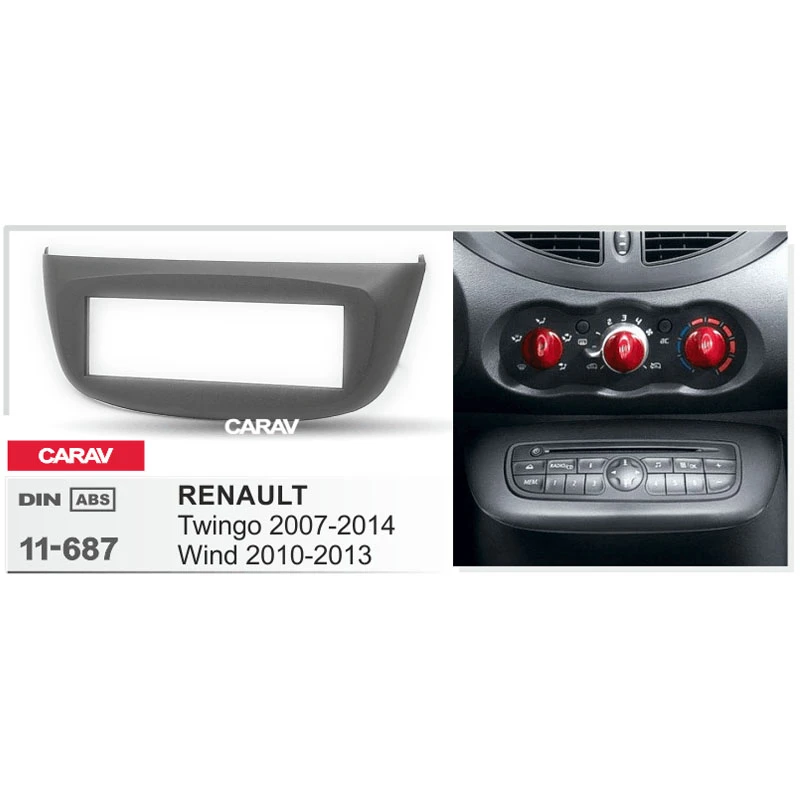 Carav 11 687 Stereo Install Dash Kit Car Dash Installation Kit Radio Dash Installation Kit For Renault Twingo 2007 2014 Wind Universal Car Bracket Aliexpress