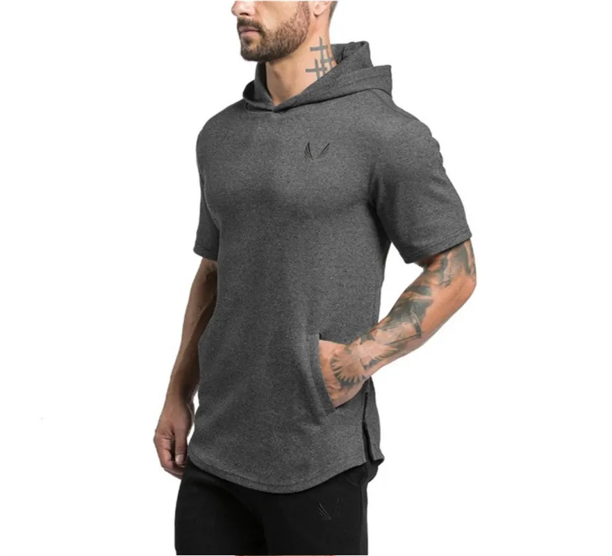 Professional Fitness Slim Sleeveless Hoodies Sweatshirt New 2017