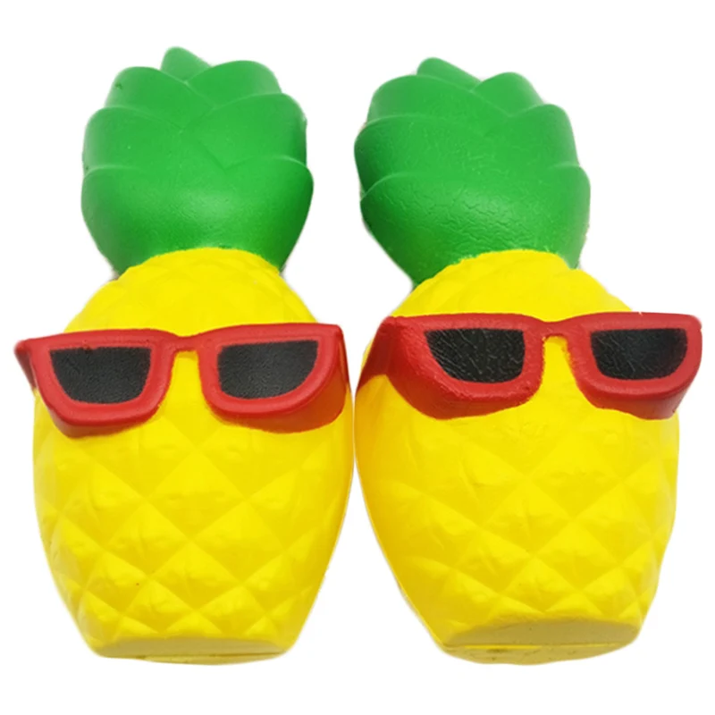 Ideal 2019 New Kawaii Sunglasses Pineapple Squishy Simulation Bread Slow Rising Creative Squeeze Toy Stre