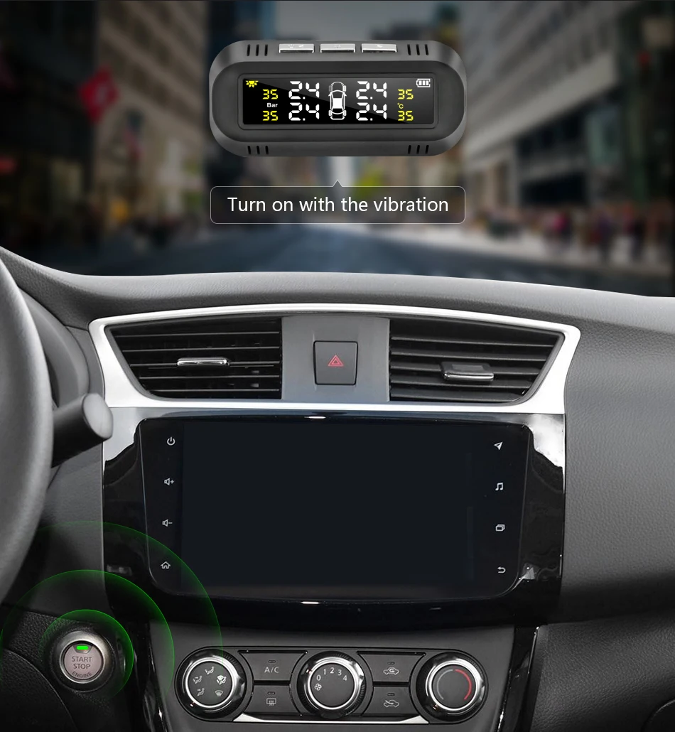 pressão States suv USD monitoramento para barato dos 4 United Usb Vtopek honda vw sistema Dollar Mobile sensor solar lcd vara tpms pneus Nadler toyota O aviso vidro mais temperatura carro de 4 pressão States suv USD 4