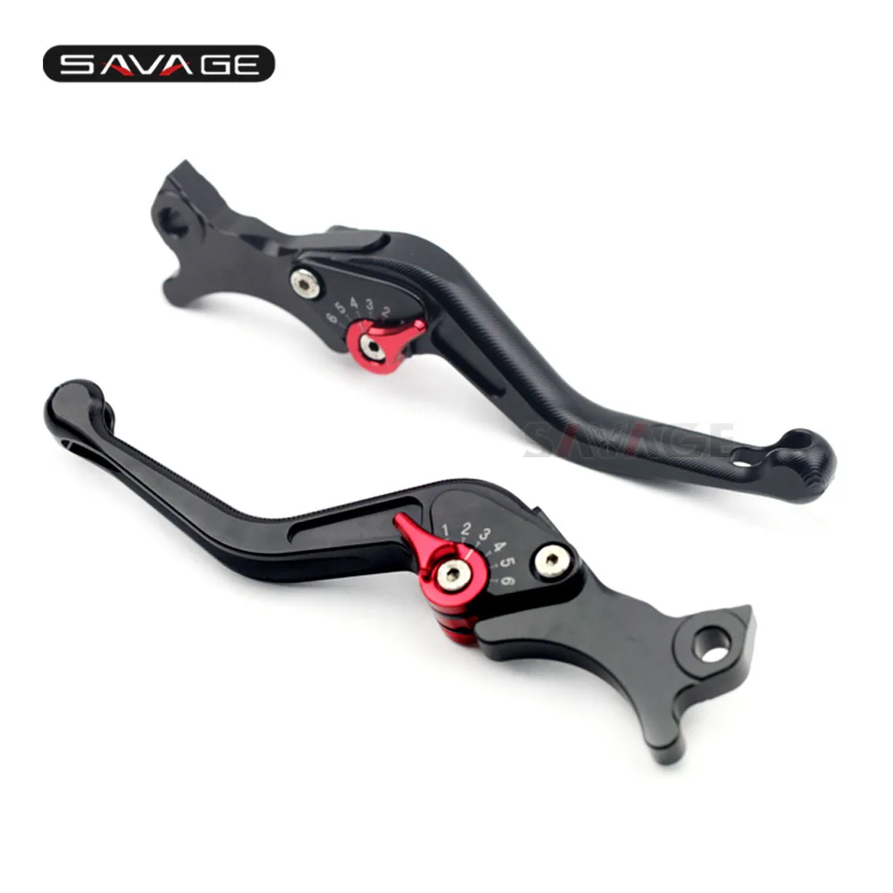 Короткие тормозные рычаги для Aprilia SR MAX 50/125/300 SR50 MAX125 MAX300 2003- 2011 2012 2013 15 правый/левый мотоцикл - Цвет: Black