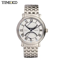 Модный TIME100 Уникальный Британский Стиль Римские Цифры Ремешок Из Нержавеющей Стали Календарь Классические Мужские Кварцевые Наручные Часы W80005G. 02A