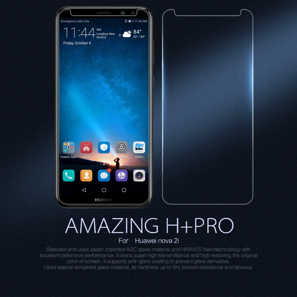 Для huawei mate 10 Lite Nova 2i Honor 9i Защитная пленка Nillkin Amazing H + Pro 2.5D Закаленное стекло для |
