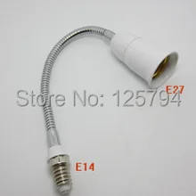 2 шт./лот E14 для E27 адаптер для лампы винтовой ламповый патрон E27 для E14 18 см(удлиняющаяся держатель лампы