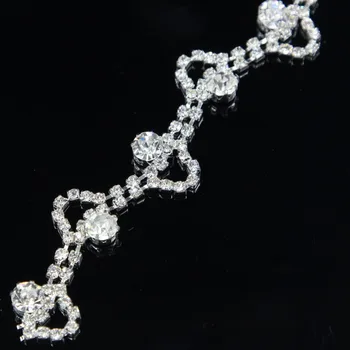 

New Arrival 5/10Yards Crystal Rhinestone Trimming Sew On Applique Bridal Belt Wedding Sash DIY Crystal Trim