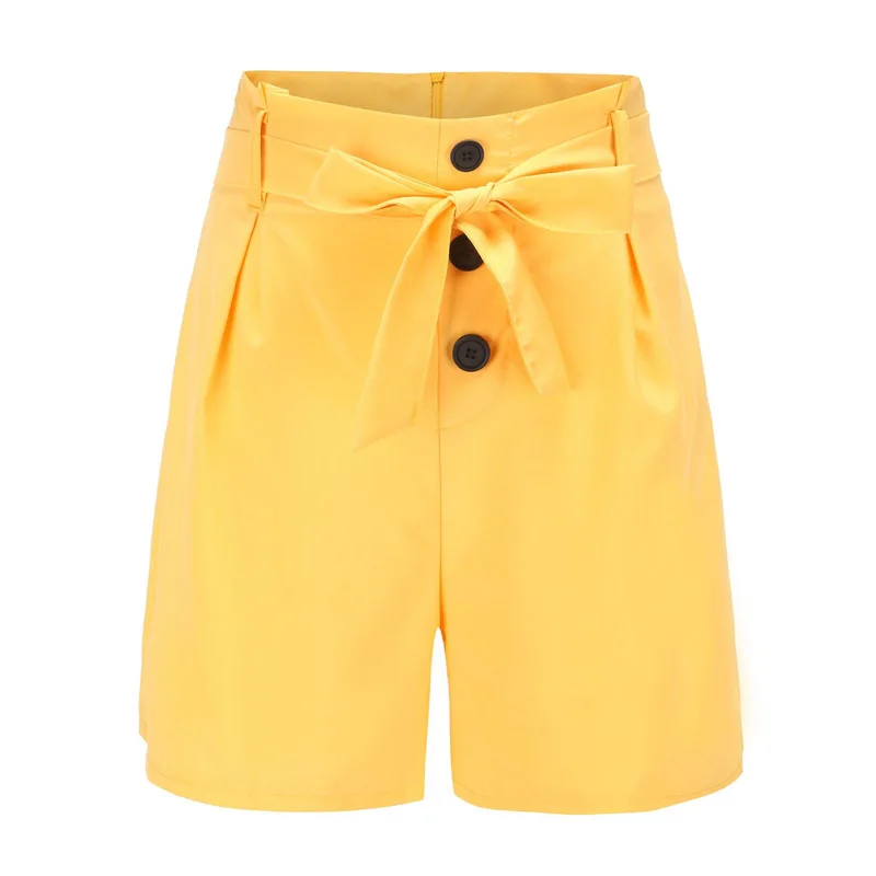 Женские шорты Высокая талия с поясом Горячие Бриджи пляжные стильные короткие брюки