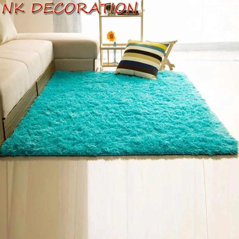 

NK DECORATION Top Qualitity Blue House Carpet Not Anti-Skid Shaggy Area Rug Floor Mat for Home Living Room Kids Room Bedroom