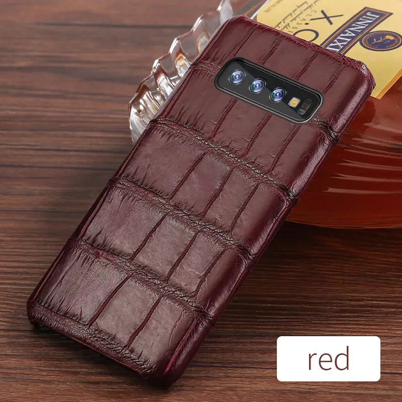 Natural Crocodile Leather case For Samsung Galaxy
