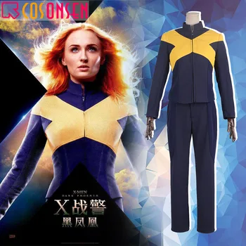 

COSPLAYONSEN X-Men Dark Phoenix Cospaly Costume Jean Grey Uniform Suit for Halloween All Size Custom Made