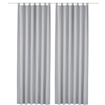 

European Solid color Superfine Fiber Frosted Curtains for Living Room Bedroom Window Treatments Balcony Ready Made Drapes