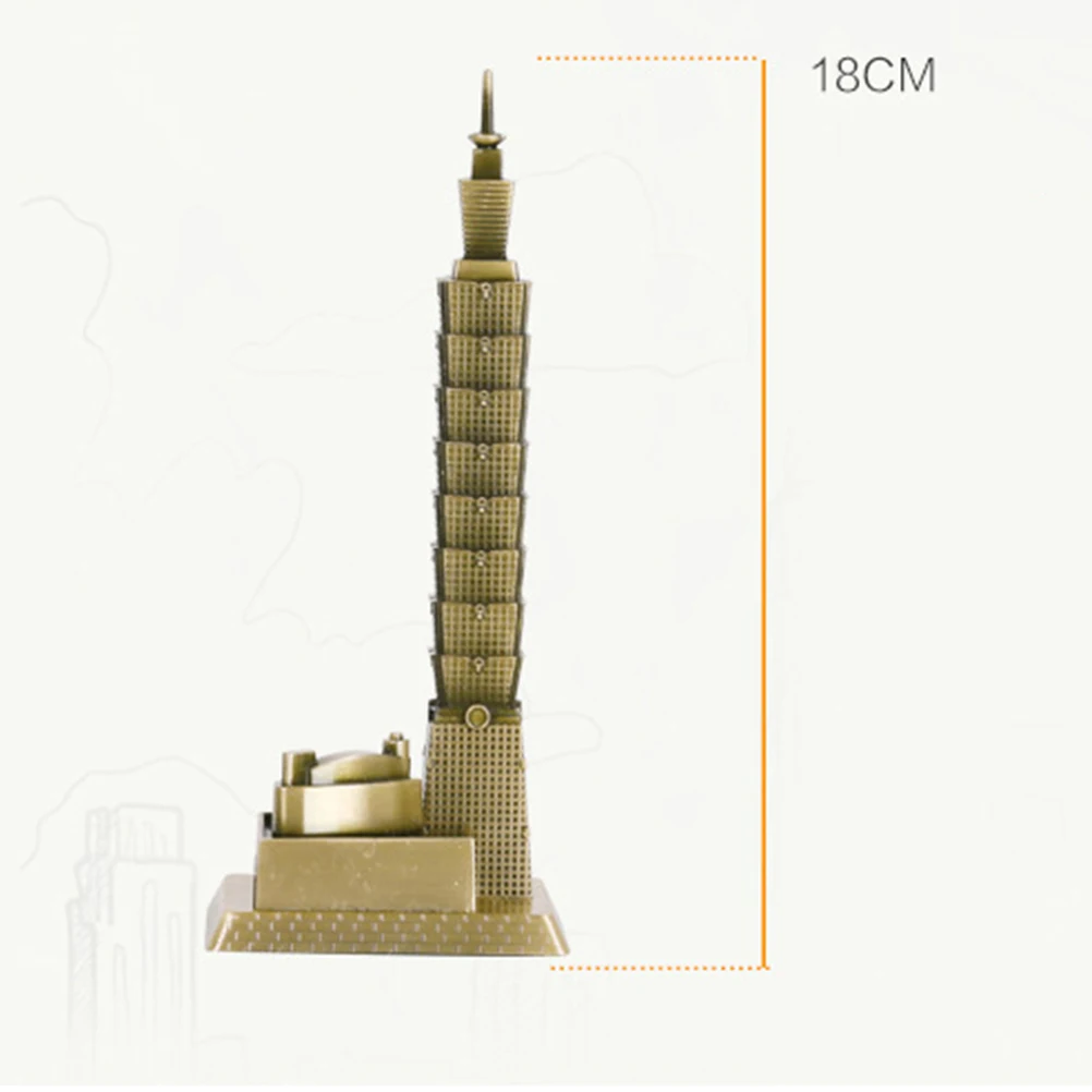1 шт. в Тайбэе 101 металлические ретро креативные миниатюры из сплава сувениры орнамент ручной работы для дома гостиной офиса
