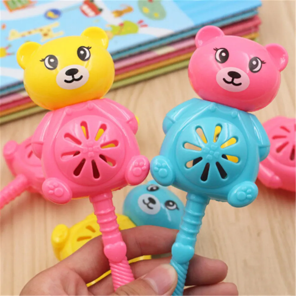 1pc Newborn Teethers Baby Hand Rattles Combination Multicolor Bear Baby