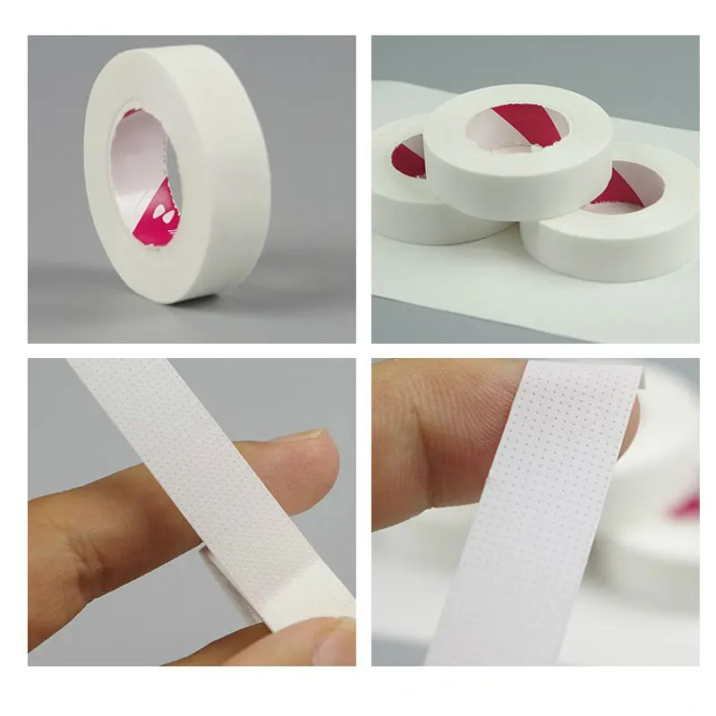 Eyelash Extension Lint Free Eye Pads Under Patches Paper Isolation Breathable Micropore Tape 3pcs