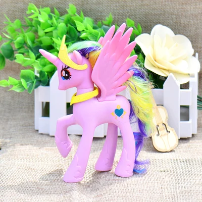 

14CM High Anime Unicorn Pets Horse DIY PVC Action Toy Figures Princess Cadance