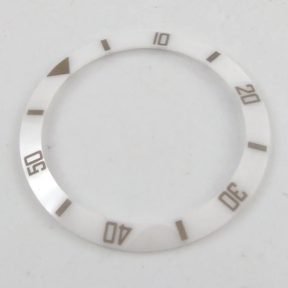 New High quality Parnis 38mm black blue white New Titanium ceramic bezel insert for 40mm submariner men's watches for Parts