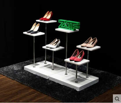 

2 pcs ( a set ) The shop window displays props Shoe store display stand Bag store small shelves