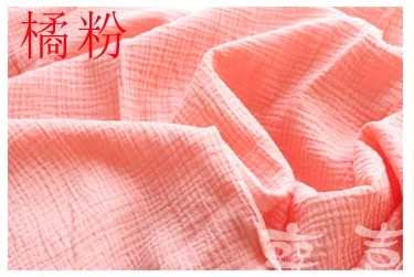 Ткань драп хлопок и лен двойной марли креп ткань для детской одежды дамы юбка одежда для сна ткань 100x135 см
